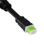 GLOBOSTAR® WWCONNECTOR 90711 5 Pin Σύνδεσμος Τροφοδοσίας I για Wall Washers & Προβολείς με Είσοδο 1 x Αρσενικό Βύσμα & Έξοδο 1 x Θηλυκό Βύσμα Αδιάβροχο IP65 - Μαύρο - Μ20 x Π11.5 x Υ1.5cm - Image 4