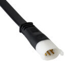 GLOBOSTAR® WWCONNECTOR 90712 5 Pin Σύνδεσμος Τροφοδοσίας για Wall Washers & Προβολείς με Είσοδο 5 x 0.25mm2 & Έξοδο 1 x Θηλυκό Βύσμα Αδιάβροχο IP65 - Μαύρο - Μ16 x Π2 x Υ1.2cm - Image 3