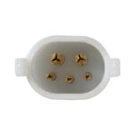 GLOBOSTAR® WWCONNECTOR 90712 5 Pin Σύνδεσμος Τροφοδοσίας για Wall Washers & Προβολείς με Είσοδο 5 x 0.25mm2 & Έξοδο 1 x Θηλυκό Βύσμα Αδιάβροχο IP65 - Μαύρο - Μ16 x Π2 x Υ1.2cm - Image 4