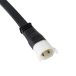 GLOBOSTAR® WWCONNECTOR 90714 2 Pin Σύνδεσμος Τροφοδοσίας για Wall Washers & Προβολείς με Είσοδο 2 x 0.5mm2 & Έξοδο 1 x Θηλυκό Βύσμα Αδιάβροχο IP65 - Μαύρο - Μ16 x Π2 x Υ1.2cm - Image 3