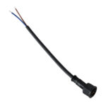 GLOBOSTAR® WWCONNECTOR 90715 2 Pin Σύνδεσμος Τροφοδοσίας για Wall Washers & Προβολείς με Είσοδο 2 x 0.5mm2 & Έξοδο 1 x Αρσενικό Βύσμα Αδιάβροχο IP65 - Μαύρο - Μ21 x Π2 x Υ2cm - Image 2