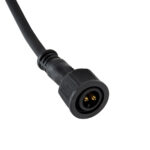 GLOBOSTAR® WWCONNECTOR 90715 2 Pin Σύνδεσμος Τροφοδοσίας για Wall Washers & Προβολείς με Είσοδο 2 x 0.5mm2 & Έξοδο 1 x Αρσενικό Βύσμα Αδιάβροχο IP65 - Μαύρο - Μ21 x Π2 x Υ2cm - Image 3