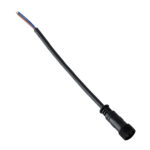 GLOBOSTAR® WWCONNECTOR 90716 2 Pin Σύνδεσμος Τροφοδοσίας για Wall Washers & Προβολείς με Είσοδο 2 x 0.5mm2 & Έξοδο 1 x Θηλυκό Βύσμα Αδιάβροχο IP65 - Μαύρο - Μ21 x Π1.5 x Υ1.5cm - Image 2