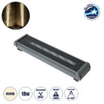 GLOBOSTAR® WINDOWRAFI 90728 Φωτιστικό Ανάδειξης Παραθύρων LED 18W 1710lm 8°x180° DC 24V Αδιάβροχο IP67 Φυσικό Λευκό 4500K Dimmable - CREE XPE Chip - Γκρι Ανθρακί - Μ30.5 x Π6.7 x Υ4.5cm - 3 Χρόνια Εγγύηση