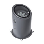 GloboStar® FLOOD-MILO 90734 Κινούμενος Προβολέας - Σποτ Φωτισμού Wall Washer για Φωτισμό Κτιρίων LED 12W 1080lm 10° AC 220-240V Αδιάβροχο IP67 Φ17 x Υ26cm Θερμό Λευκό 2700K - Γκρι Ανθρακί - 3 Χρόνια Εγγύηση - Image 3