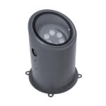 GloboStar® FLOOD-MILO 90736 Κινούμενος Προβολέας - Σποτ Φωτισμού Wall Washer για Φωτισμό Κτιρίων LED 12W 1020lm 10° DC 24V Αδιάβροχο IP67 Φ17 x Υ26cm RGBW DMX512 - Γκρι Ανθρακί - 3 Χρόνια Εγγύηση - Image 3