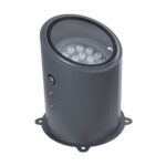 GloboStar® FLOOD-MILO 90739 Κινούμενος Προβολέας - Σποτ Φωτισμού Wall Washer για Φωτισμό Κτιρίων LED 24W 2040lm 10° DC 24V Αδιάβροχο IP67 Φ22 x Υ30cm RGBW DMX512 - Γκρι Ανθρακί - 3 Χρόνια Εγγύηση - Image 3