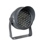 GLOBOSTAR® FLOODIMO 90743 Προβολέας Σποτ Wall Washer με Αντιθαμβωτική Γρίλια LED 54W 4860lm 10° AC 220-240V Αδιάβροχο IP67 Θερμό Λευκό 2700K - Bridgelux SMD Chip - Γκρι Ανθρακί - Μ26 x Π28 x Υ35cm - 3 Χρόνια Εγγύηση - Image 2