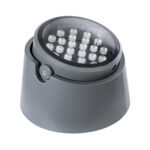 GloboStar® FLOOD-RANA 90752 Κινούμενος Προβολέας - Σποτ Φωτισμού Wall Washer για Φωτισμό Κτιρίων LED 60W 5100lm 5° DC 24V Αδιάβροχο IP67 Φ30 x Υ20cm RGBW DMX512 - Γκρι Ανθρακί - 3 Χρόνια Εγγύηση - Image 3