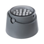 GloboStar® FLOOD-RANA 90752 Κινούμενος Προβολέας - Σποτ Φωτισμού Wall Washer για Φωτισμό Κτιρίων LED 60W 5100lm 5° DC 24V Αδιάβροχο IP67 Φ30 x Υ20cm RGBW DMX512 - Γκρι Ανθρακί - 3 Χρόνια Εγγύηση - Image 4