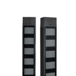 GLOBOSTAR® DIGICOLUMN 90762 Μοντέρνο Επιδαπέδιο Γραμμικό Ψηφιακό Φωτιστικό Digital Pixel Symphony Bar με RF Ασύρματο Χειριστήριο LED 12W 960lm 90° DC 5V με USB 2.0 IP20 Πολύχρωμο RGB Dimmable - Μαύρο - Μ3.4 x Π2.5 x Υ122cm - 2 Χρόνια Εγγύηση - Image 5
