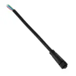 GLOBOSTAR® WWCONNECTOR 90777 5 Pin Σύνδεσμος Τροφοδοσίας για Wall Washers & Προβολείς με Είσοδο 5 x 0.25mm2 & Έξοδο 1 x Αρσενικό Βύσμα Αδιάβροχο IP65 - Μαύρο - Μ20 x Π1.5 x Υ1.5cm - Image 3