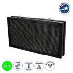 GLOBOSTAR® DISPLAY 90797 Κυλιόμενη Ψηφιακή Επιγραφή 64x32cm P10 Διπλής Όψης LED AC 220-240V Αδιάβροχο IP65 Πράσινο - WiFi Control μέσω FK APP - Αισθητήρας Θερμοκρασίας & Υγρασίας - Μ70 x Π11 x Υ38.5cm - 2 Χρόνια Εγγύηση