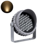 GLOBOSTAR® FLOODMENA 90646 Προβολέας Σποτ Wall Washer με Αντιθαμβωτική Γρίλια LED 48W 4320lm 30° AC 220-240V Αδιάβροχο IP65 Θερμό Λευκό 2700K - Bridgelux SMD Chip - Γκρι Ανθρακί - Μ25 x Π25 x Υ18cm - 3 Χρόνια Εγγύηση - Image 2