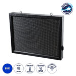 GLOBOSTAR® DISPLAY 90802 Κυλιόμενη Ψηφιακή Επιγραφή 64x48cm P10 Μονής Όψης LED AC 220-240V Αδιάβροχο IP65 Μπλε - WiFi Control μέσω FK APP - Αισθητήρας Θερμοκρασίας & Υγρασίας - Μ72 x Π9 x Υ56cm - 2 Χρόνια Εγγύηση
