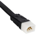 GLOBOSTAR® WWCONNECTOR 90816 5 Pin Σύνδεσμος Τροφοδοσίας για Wall Washers & Προβολείς με Είσοδο 5 x 0.25mm2 & Έξοδο 1 x Θηλυκό Βύσμα Αδιάβροχο IP65 - Μαύρο - Μ16 x Π1.5 x Υ1.2cm - Image 3