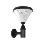 GLOBOSTAR® SOLARTIS 90527 Μοντέρνο Φωτιστικό Τοίχου - Απλίκα LED 10W 1000lm 180° με Ενσωματωμένο Φωτοβολταϊκό Panel 6V 5W & Επαναφορτιζόμενη Μπαταρία Li-ion 3.2V 6000mAh με Αισθητήρα Ημέρας-Νύχτας Αδιάβροχο IP65 Ψυχρό Λευκό 6000K - Sanan SMD Chip - Μαύρο - Μ26.5 x Π30 x Υ40cm - 2 Χρόνια Εγγύηση - Image 2