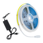 GLOBOSTAR® COBWAVE 70417 Σετ Ταινίας με Τροφοδοτικό LED 48W 5280lm 120° AC 220-240V IP20 1540 x COB Chip Ψυχρό Λευκό 6000K - Sanan COB Chip - Μ500 x Π1 x Υ0.2cm - Ρολό 5 Μέτρων - 2 Χρόνια Εγγύηση - Image 2