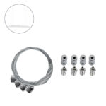 GLOBOSTAR® SUSPENSION 60219 Σύστημα Κρέμασης με 4 Ρυθμιζόμενες Ντίζες & Εξαρτήματα Ειδικό για Πάνελ 60x60cm & 120x30cm - Μ1 x Π1 x Υ80cm - Image 2