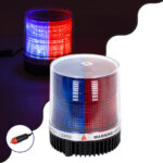 GloboStar® 85155 PRO Series Φάρος Σήμανσης Οχήματος Αστυνομίας για Αυτοκίνητα & Φορτηγά STROBE LED 10W DC 12-24V Αδιάβροχος IP65 Μπλε & Κόκκινο - Image 2