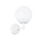 GLOBOSTAR® DALPH 203-0030 Vintage Φωτιστικό Τοίχου - Απλίκα με Ντουί 1 x E27 AC 220-240V IP20 - Λευκό - M18 x Π15 x Υ23cm - Image 2