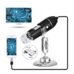 GLOBOSTAR® MICROCAM 79995 Ψηφιακό Ηλεκτρονικό Μικροσκόπιο / Κάμερα 2MP 1600x1200px με x1600 Zoom Mode & 8 LED DC 5V με USB-C IP20 - Μ3.5 x Π3.5 x Υ12cm - 2 Χρόνια Εγγύηση - Image 2