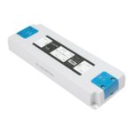 GLOBOSTAR® PLUX GLB-107-0011 Τροφοδοτικό/Μετασχηματιστής Class II SELV 60W 5A AC 220-240V σε DC 12V IP20 - Λευκό Ματ - Μ18.5 x Π6.4 x Υ2.2cm - 3 Χρόνια Εγγύηση