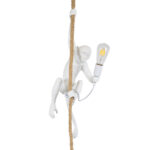 GLOBOSTAR® APES 01802 Μοντέρνο Κρεμαστό Φωτιστικό Οροφής με Ντουί 1 x E27 AC 220-240V IP20 - Λευκό & Μπεζ - Μ26 x Π28 x Υ69cm - Image 2