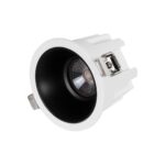 GLOBOSTAR® DUSTY 60341 Χωνευτό Downlight Σποτ LED 12W 1320lm 45° AC 220-240V Αδιάβροχο IP65 Θερμό Λευκό 2700K - Bridgelux COB Chip & TÜV SÜD Driver - Λευκό & Μαύρο Ματ - Μ8.5 x Π8.5 x Υ7cm m / Q7.2cm - 5 Χρόνια Εγγύηση - Image 2