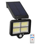 GLOBOSTAR® ORVION 71483 Προβολέας με IR Ασύρματο Χειριστήριο LED 20W 1000lm 120° DC 5V με Φωτοβολταϊκό Panel 5V 1W & Επαναφορτιζόμενη Μπαταρία Li-ion 3.2V 2400mAh Αδιάβροχο IP65 Ψυχρό Λευκό 6000K Dimmable - Sanan SMD Chip - Μαύρο - Μ12.5 x Π3.5 x Υ10cm - 2 Χρόνια Εγγύηση - Image 2