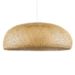 GLOBOSTAR® SAN TROPEZ 00673 Boho Κρεμαστό Φωτιστικό Οροφής με Ντουί 1 x E27 AC 220-240V IP20 - Μπεζ - Μ100 x Π100 x Y35cm - Image 2