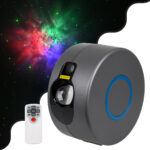 GloboStar® 78595 XL Διακοσμητικό Φωτιστικό Ειδικών Εφέ LASER NIGHT SKY AURORA GALAXY 3D LED 10W AC 230V - Πρίζα Schuko και Ασύρματο Χειριστήριο RF 2.4Ghz Πολύχρωμo RGB Dimmable - Image 2