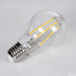 GLOBOSTAR® GLOBE 99008 Λάμπα E27 A60 LED 10W 1000lm 360° AC 220-240V IP20 Θερμό Λευκό 2700K Dimmable - Long Filament Chip - Διάφανο - Μ6 x Π6 x Υ10.5cm - 3 Χρόνια Εγγύηση - Image 4