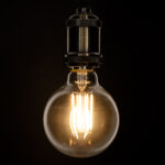 GLOBOSTAR® BUBBLE 99011 Λάμπα E27 G95 LED 12W 1200lm 360° AC 220-240V IP20 Θερμό Λευκό 2700K Dimmable - Long Filament Chip - Διάφανο - Μ9.5 x Π9.5 x Υ13.7cm - 3 Χρόνια Εγγύηση - Image 5