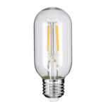 GLOBOSTAR® TUBIS 99018 Λάμπα Σωλήνας E27 T45 LED 4W 400lm 360° AC 220-240V IP20 Θερμό Λευκό 2700K Dimmable - Long Filament Chip - Διάφανο - Μ4.5 x Π4.5 x Υ11cm - 3 Χρόνια Εγγύηση - Image 2