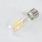 GLOBOSTAR® TUBIS 99018 Λάμπα Σωλήνας E27 T45 LED 4W 400lm 360° AC 220-240V IP20 Θερμό Λευκό 2700K Dimmable - Long Filament Chip - Διάφανο - Μ4.5 x Π4.5 x Υ11cm - 3 Χρόνια Εγγύηση - Image 3