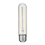 GLOBOSTAR® TUBIS 99019 Λάμπα Σωλήνας E27 T30 LED 4W 400lm 360° AC 220-240V IP20 Θερμό Λευκό 2700K Dimmable - Long Filament Chip - Διάφανο - Μ3 x Π3 x Υ13.5cm - 3 Χρόνια Εγγύηση - Image 2