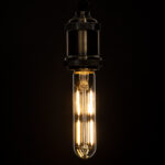 GLOBOSTAR® TUBIS 99019 Λάμπα Σωλήνας E27 T30 LED 4W 400lm 360° AC 220-240V IP20 Θερμό Λευκό 2700K Dimmable - Long Filament Chip - Διάφανο - Μ3 x Π3 x Υ13.5cm - 3 Χρόνια Εγγύηση - Image 5