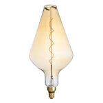 GLOBOSTAR® ROCKET 99022 Λάμπα E27 BA200 LED 6W 420lm 360° AC 220-240V IP20 Ultra Θερμό Λευκό 2200K Dimmable - Soft S Spiral Filament Chip - Μελί - Μ20 x Π20 x Υ41.5cm - 3 Χρόνια Εγγύηση - Image 2
