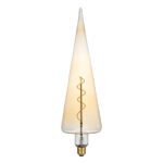 GLOBOSTAR® SPEAR 99023 Λάμπα E27 CT100 LED 6W 420lm 360° AC 220-240V IP20 Ultra Θερμό Λευκό 2200K Dimmable - Soft S Spiral Filament Chip - Μελί - Μ10 x Π10 x Υ28cm - 3 Χρόνια Εγγύηση - Image 2
