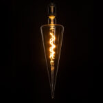 GLOBOSTAR® SPEAR 99023 Λάμπα E27 CT100 LED 6W 420lm 360° AC 220-240V IP20 Ultra Θερμό Λευκό 2200K Dimmable - Soft S Spiral Filament Chip - Μελί - Μ10 x Π10 x Υ28cm - 3 Χρόνια Εγγύηση - Image 5
