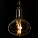 GLOBOSTAR® BUTTERNUT 99027 Λάμπα E27 R280 LED 6W 420lm 360° AC 220-240V IP20 Ultra Θερμό Λευκό 2200K Dimmable - Zig Long Filament Chip - Μελί - Μ28 x Π28 x Υ41cm - 3 Χρόνια Εγγύηση - Image 5