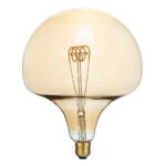 GLOBOSTAR® MAROON 99028 Λάμπα E27 BR200 LED 6W 420lm 360° AC 220-240V IP20 Ultra Θερμό Λευκό 2200K Dimmable - Soft T Spiral Filament Chip - Μελί - Μ20 x Π20 x Υ25.5cm - 3 Χρόνια Εγγύηση - Image 2