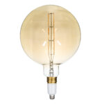GLOBOSTAR® BULETTE 99029 Λάμπα E27 G300 LED 10W 800lm 360° AC 220-240V IP20 Ultra Θερμό Λευκό 2200K Dimmable - Long Filament Chip - Μελί - Μ30 x Π30 x Υ49cm - 3 Χρόνια Εγγύηση - Image 2