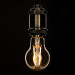 GLOBOSTAR® GLOBE 99037 Λάμπα E27 A60 LED 8W 720lm 360° AC 220-240V IP20 Ultra Θερμό Λευκό 2200K Dimmable - Long Filament Chip - Μελί - Μ6 x Π6 x Υ10.5cm - 3 Χρόνια Εγγύηση - Image 5