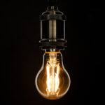 GLOBOSTAR® GLOBE 99038 Λάμπα E27 A60 LED 10W 900lm 360° AC 220-240V IP20 Ultra Θερμό Λευκό 2200K Dimmable - Long Filament Chip - Μελί - Μ6 x Π6 x Υ10.5cm - 3 Χρόνια Εγγύηση - Image 5