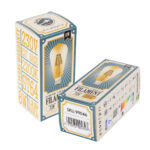 GLOBOSTAR® PEAR 99046 Λάμπα E27 ST64 LED 8W 720lm 360° AC 220-240V IP20 Ultra Θερμό Λευκό 2200K Dimmable - Long Filament Chip - Μελί - Μ6.4 x Π6.4 x Υ14cm - 3 Χρόνια Εγγύηση - Image 6