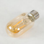 GLOBOSTAR® TUBIS 99048 Λάμπα Σωλήνας E27 T45 LED 4W 350lm 360° AC 220-240V IP20 Ultra Θερμό Λευκό 2200K Dimmable - Long Filament Chip - Μελί - Μ4.5 x Π4.5 x Υ11cm - 3 Χρόνια Εγγύηση - Image 3