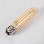 GLOBOSTAR® TUBIS 99049 Λάμπα Σωλήνας E27 T30 LED 4W 350lm 360° AC 220-240V IP20 Ultra Θερμό Λευκό 2200K Dimmable - Long Filament Chip - Μελί - Μ3 x Π3 x Υ13.5cm - 3 Χρόνια Εγγύηση - Image 4