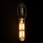 GLOBOSTAR® TUBIS 99049 Λάμπα Σωλήνας E27 T30 LED 4W 350lm 360° AC 220-240V IP20 Ultra Θερμό Λευκό 2200K Dimmable - Long Filament Chip - Μελί - Μ3 x Π3 x Υ13.5cm - 3 Χρόνια Εγγύηση - Image 5